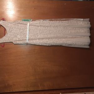 Candalite Sequins Special OccasionCream lace Dress